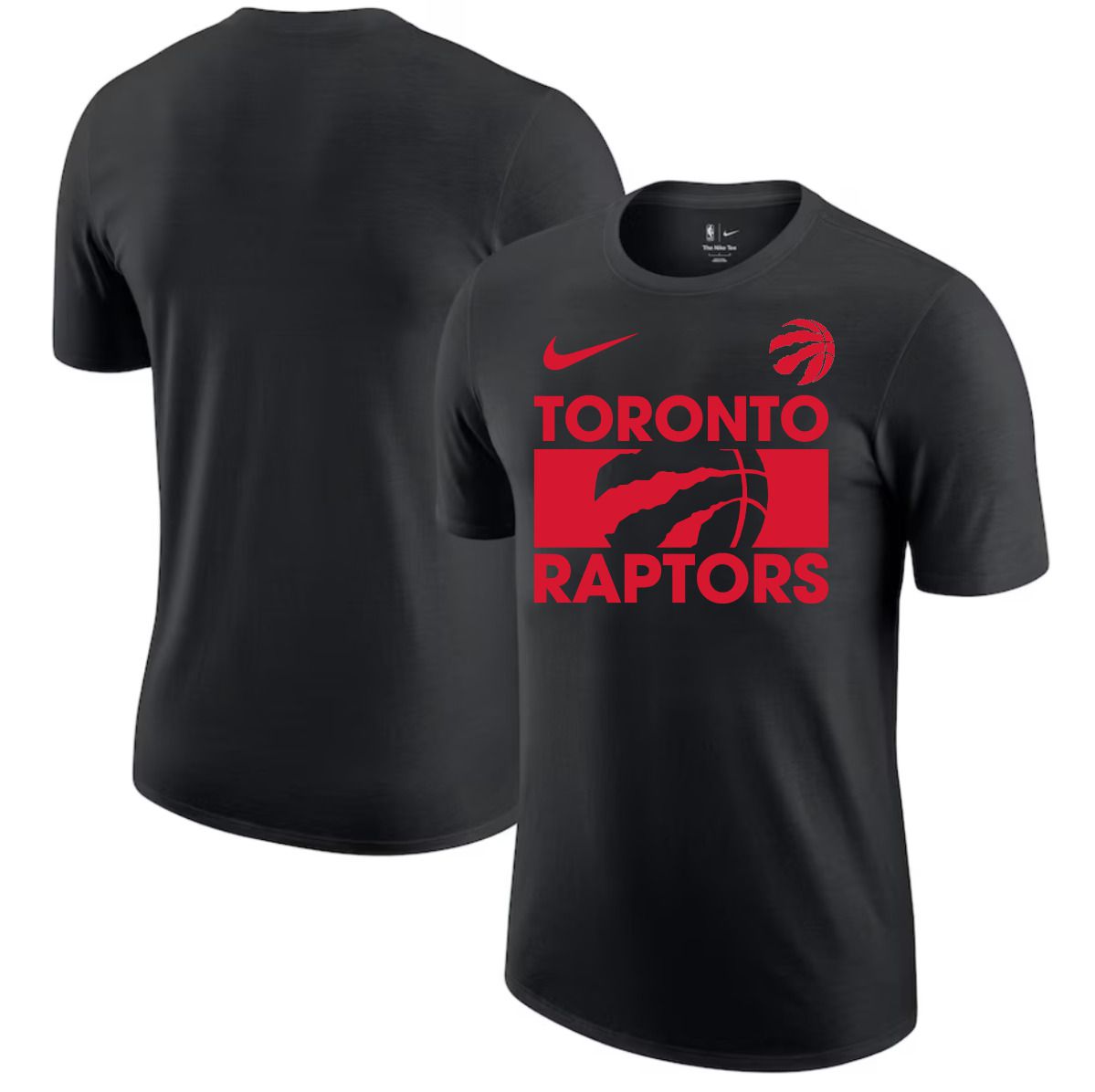 Men 2025 NBA Toronto Raptors Black Nike T shirts style 1